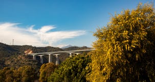 Bridge in spain in sunset stock photo Bridge in spain in sunset stock photo