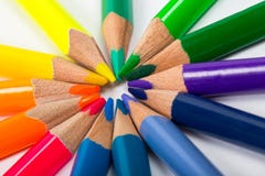 Bright Colour Pencils Royalty Free Stock Photos Bright Colour Pencils Royalty Free Stock Photos