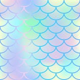 Bright fish scale seamless pattern. Gradient mesh background with fishscale ornament.