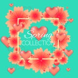 Bright floral background for spring events design royalty free illustration Bright floral background for spring events design royalty free illustration