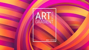 Bright geometric background. Abstract rainbow-shaped shapes. Violet and orange curved lines. Dynamic effect royalty free illustration Bright geometric background. Abstract rainbow-shaped shapes. Violet and orange curved lines. Dynamic effect royalty free illustration
