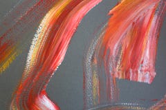 Bright red brush strokes on canvas. Abstract art background. Color texture. Fragment of artwork. abstract painting on canvas vector illustration Bright red brush strokes on canvas. Abstract art background. Color texture. Fragment of artwork. abstract painting on canvas vector illustration