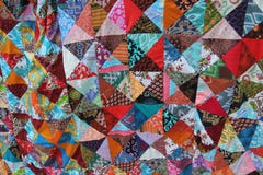 Brightly colored homemade patchwork with abstract patterns royalty free stock image Brightly colored homemade patchwork with abstract patterns royalty free stock image