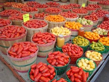 Brightly Colored Vegetables At Montreal Market Stock Image Brightly Colored Vegetables At Montreal Market Stock Image