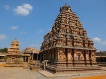 Brihadeshwara tempel på Thanjavur royaltyfri foto Brihadeshwara tempel på Thanjavur royaltyfri foto