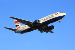 British Airways Boeing 737 imagem de stock British Airways Boeing 737 imagem de stock