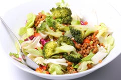 Broccoli And Mung Bean Salad Stock Photos