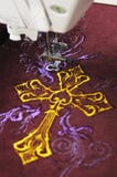 Broderie de machine image libre de droits Broderie de machine image libre de droits