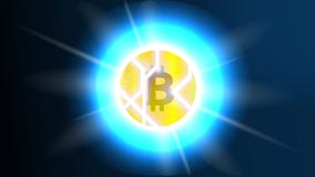 Broken Bitcoin. Bitcoin Decline and Crisis Concept. Blockchain Crisis. The Collapse of Bitcoin and Risks of stock illustration Broken Bitcoin. Bitcoin Decline and Crisis Concept. Blockchain Crisis. The Collapse of Bitcoin and Risks of stock illustration