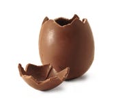 Broken Chocolate Easter egg