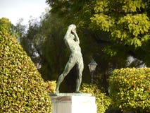Statue of Discus Thrower, Athens, Greece royalty free stock photography Statue of Discus Thrower, Athens, Greece royalty free stock photography