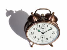 Bronze vintage alarm clock Royalty Free Stock Photography Bronze vintage alarm clock Royalty Free Stock Photography