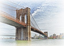 Brooklyn-Brücke, NYC Lizenzfreie Stockfotografie Brooklyn-Brücke, NYC Lizenzfreie Stockfotografie