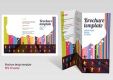 Broszurka, broszura fałdu układ. Editable projekt t ilustracja wektor Broszurka, broszura fałdu układ. Editable projekt t ilustracja wektor