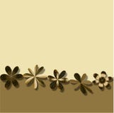 Brown Flowers Frame wallpaper background