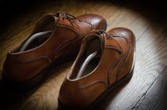 Brown leather brogue shoes Brown leather brogue shoes