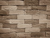 Brown modern brick wall textured background. For luxury interior building Stock Image Brown modern brick wall textured background. For luxury interior building Stock Image