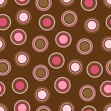 Brown and Pink Polka Dots royalty free illustration Brown and Pink Polka Dots royalty free illustration