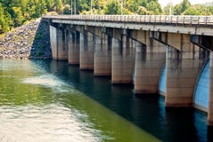 Brugdam in Oklahoma Stock Afbeelding Brugdam in Oklahoma Stock Afbeelding