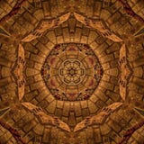 Bruine Abstracte Mandala Kaleidoscope-textuur royalty-vrije illustratie Bruine Abstracte Mandala Kaleidoscope-textuur royalty-vrije illustratie