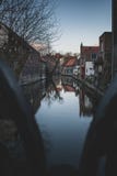 Brujas Bélgica febrero de 2018 en el invierno imagenes de archivo Brujas Bélgica febrero de 2018 en el invierno imagenes de archivo