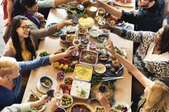 Brunch Choice Crowd Dining Food Options Eating Concept royalty free stock photos Brunch Choice Crowd Dining Food Options Eating Concept royalty free stock photos