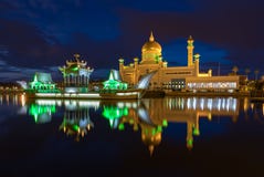 Brunei Darussalam, Bandar Seri Begawan stockfoto Brunei Darussalam, Bandar Seri Begawan stockfoto