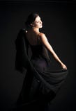 Brunette woman dancing royalty free stock photo Brunette woman dancing royalty free stock photo