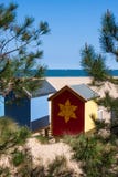 BRUNNAR DÄREFTER HAVET, NORFOLK/UK - JUNI 3: Några färgade ljust arkivbilder BRUNNAR DÄREFTER HAVET, NORFOLK/UK - JUNI 3: Några färgade ljust arkivbilder