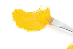 Brush And Oil Paint Stroke On White Stock Images Brush And Oil Paint Stroke On White Stock Images