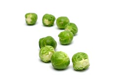 Brussel Sprouts In A Row Royalty Free Stock Images Brussel Sprouts In A Row Royalty Free Stock Images