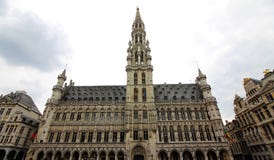 Brussels Town Hall , Grand Place stock photography Brussels Town Hall , Grand Place stock photography