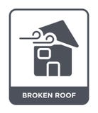 bruten taksymbol i moderiktig designstil bruten taksymbol som isoleras på vit bakgrund bruten modern takvektorsymbol som är enkel vektor illustrationer bruten taksymbol i moderiktig designstil bruten taksymbol som isoleras på vit bakgrund bruten modern takvektorsymbol som är enkel vektor illustrationer