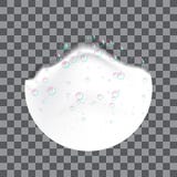 Bubble foam icon, realistic style stock illustration Bubble foam icon, realistic style stock illustration