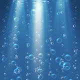 Bubbles Under The Water Stock Photos