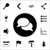 bubblor av kommunikationen i en cirkelsymbol universell uppsättning för rengöringsduksymboler för rengöringsduk och mobil stock illustrationer bubblor av kommunikationen i en cirkelsymbol universell uppsättning för rengöringsduksymboler för rengöringsduk och mobil stock illustrationer