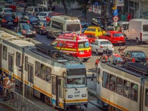 Bucharest Morning Traffic Blockage Royalty Free Stock Images Bucharest Morning Traffic Blockage Royalty Free Stock Images
