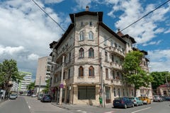 BUCHAREST, ROMANIA - MAY 14, 2017: Bucharest Street, Romania. royalty free stock images BUCHAREST, ROMANIA - MAY 14, 2017: Bucharest Street, Romania. royalty free stock images