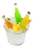 Bucket On Ice With Beverages Royalty Free Stock Photos Bucket On Ice With Beverages Royalty Free Stock Photos