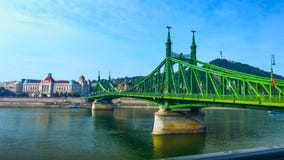 Budapest, Hungary - MAI 01, 2019 : Chain bridge on Danube river in Budapest city. Hungary. Urban landscape panorama with old royalty free stock photo Budapest, Hungary - MAI 01, 2019 : Chain bridge on Danube river in Budapest city. Hungary. Urban landscape panorama with old royalty free stock photo