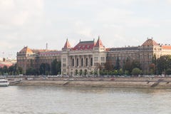 Budapest/Hungary-09.09.18 : University of Budapest technology science Danube river royalty free stock image Budapest/Hungary-09.09.18 : University of Budapest technology science Danube river royalty free stock image
