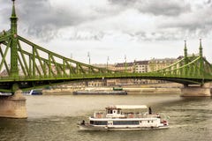 Budapests Liberty Bridge stormy sky Royalty Free Stock Image Budapests Liberty Bridge stormy sky Royalty Free Stock Image