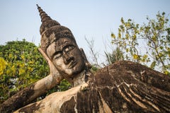 Buddha entsteinen Statue, Buddha-Park, Vientiane, Laos stockfotografie Buddha entsteinen Statue, Buddha-Park, Vientiane, Laos stockfotografie