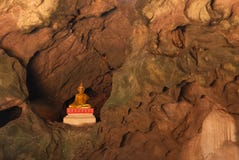 Buddha, Located In Cave Royalty Free Stock Photography