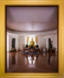 Buddha room at Wat Pa Sri Thaworn Nimit royalty free stock photography Buddha room at Wat Pa Sri Thaworn Nimit royalty free stock photography