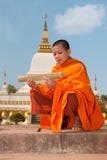 Buddhist Monk In Laos Royalty Free Stock Image