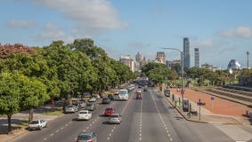 Buenos Aires Avenue stock photography Buenos Aires Avenue stock photography
