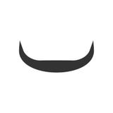 Buffalo horns icon flat vector illustration Buffalo horns icon flat vector illustration