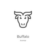 buffalo icon vector from animal collection. Thin line buffalo outline icon vector illustration. Outline, thin line buffalo icon stock illustration buffalo icon vector from animal collection. Thin line buffalo outline icon vector illustration. Outline, thin line buffalo icon stock illustration