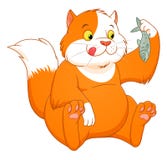 Bufiasty kot royalty ilustracja Bufiasty kot royalty ilustracja
